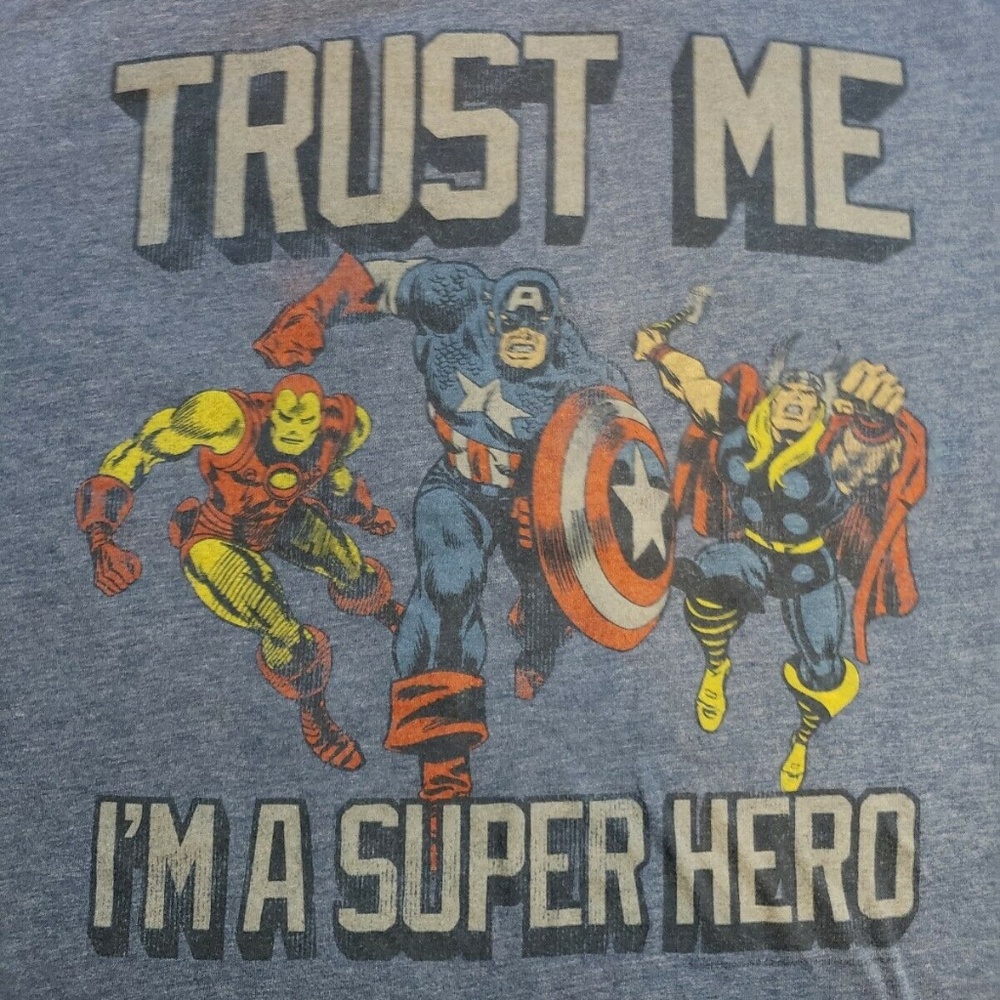 Men's Avengers Shirt Retro Distressed T-Shirt